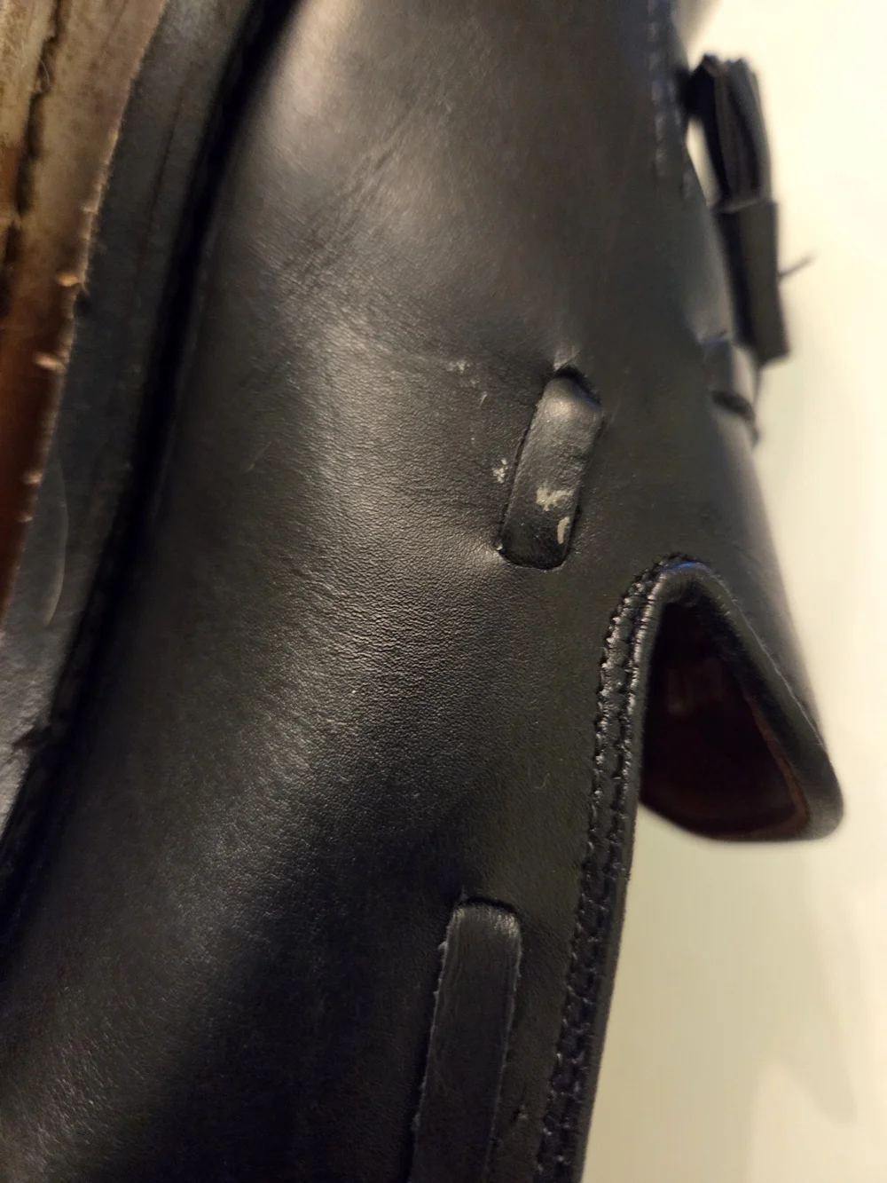 Allen Edmonds  Grayson Shoes Mens Size 9 D Black Tassel Loafers USA Bench & Welt